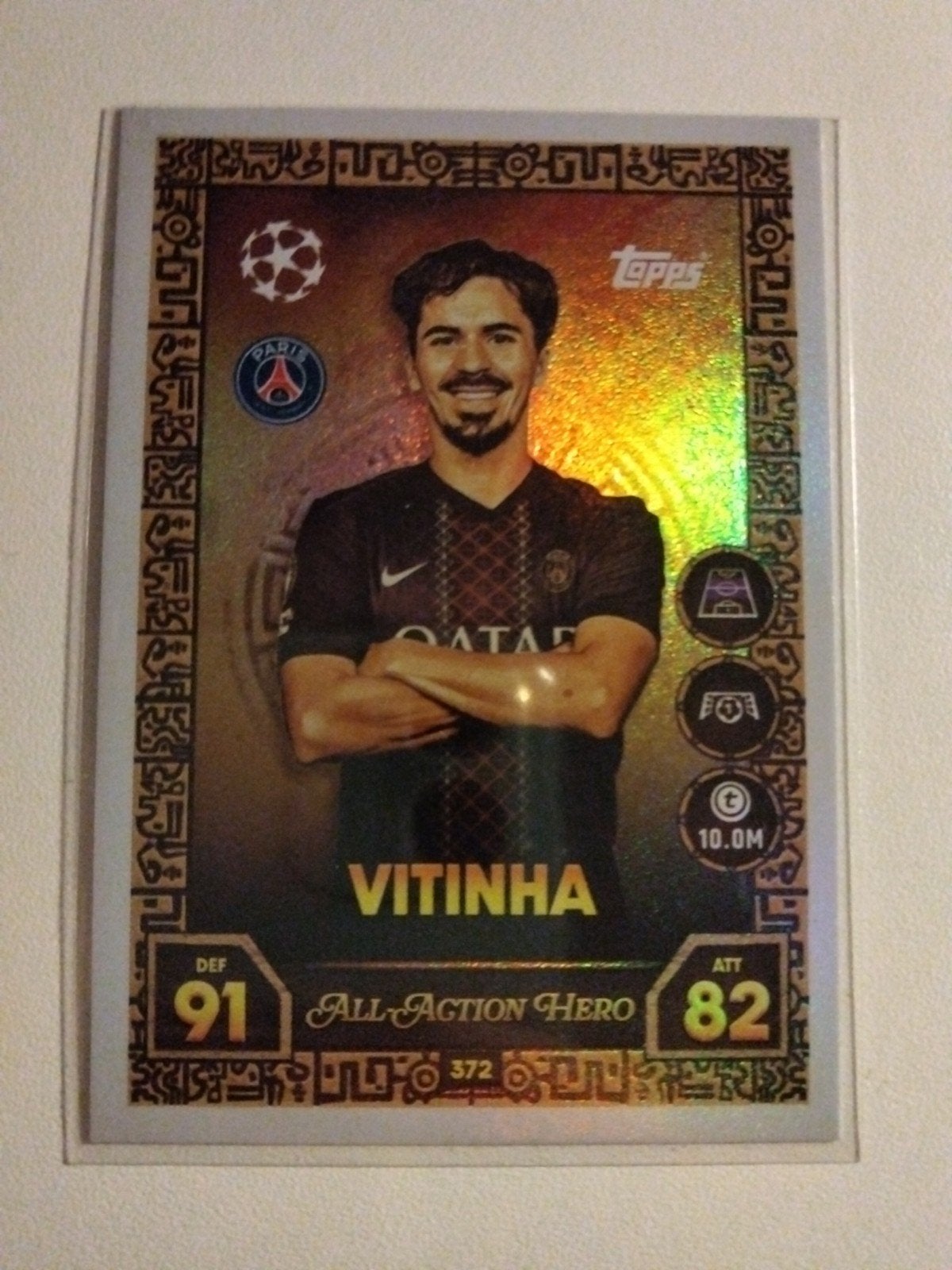 Vitinha Topps Match Attax Champions League Kaart, Ophalen of Verzenden, Zo goed als nieuw, Buitenlandse clubs, Spelerskaart