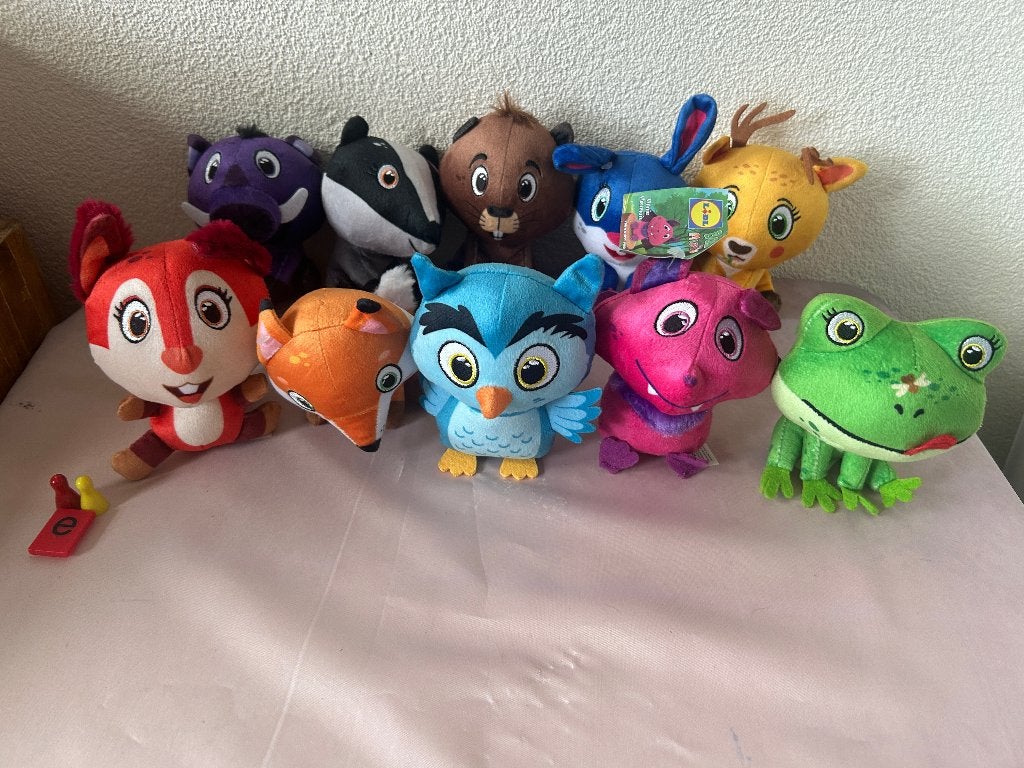 Complete set Lidl BosMinis knuffels pluche 10 stuks, Contact@lidl.nl, Slingerweg 76, 4814 AZ Breda, NL, Ophalen of Verzenden, Lidl