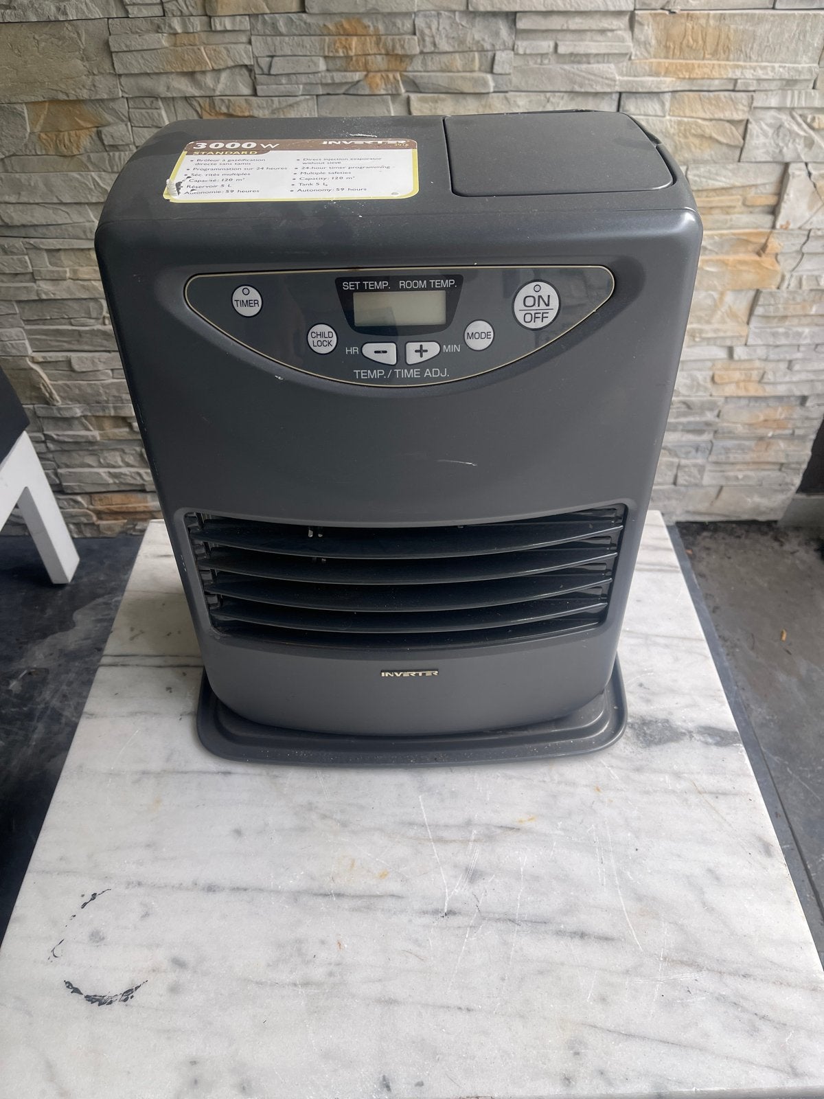 Inverter 3016 Petroleumkachel 3000W - Zo goed als nieuw, Overige brandstoffen, Petroleumkachel, Ophalen of Verzenden, Zo goed als nieuw