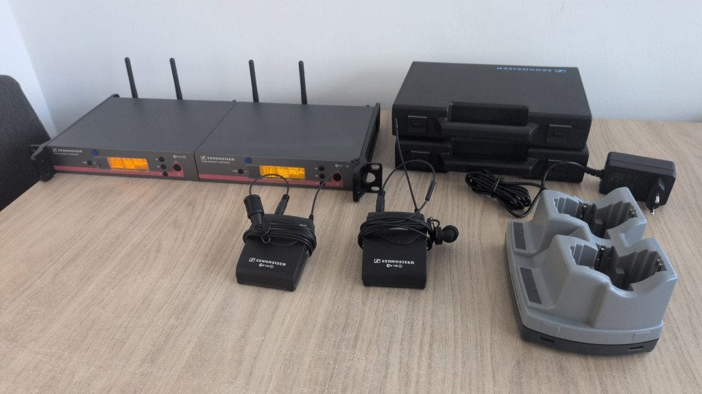 Sennheiser G3 Draadloze Set 2x SK100 + EM100 + 2x MKE 40, Muziek en Instrumenten, Ophalen of Verzenden, Gebruikt, Overige typen