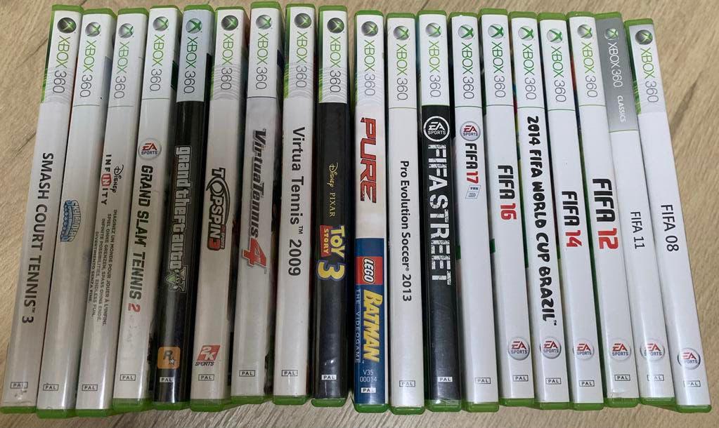 Grote collectie Xbox 360 games (FIFA, GTA V, LEGO Batman), Ophalen of Verzenden, Gebruikt, 250 GB, Met games