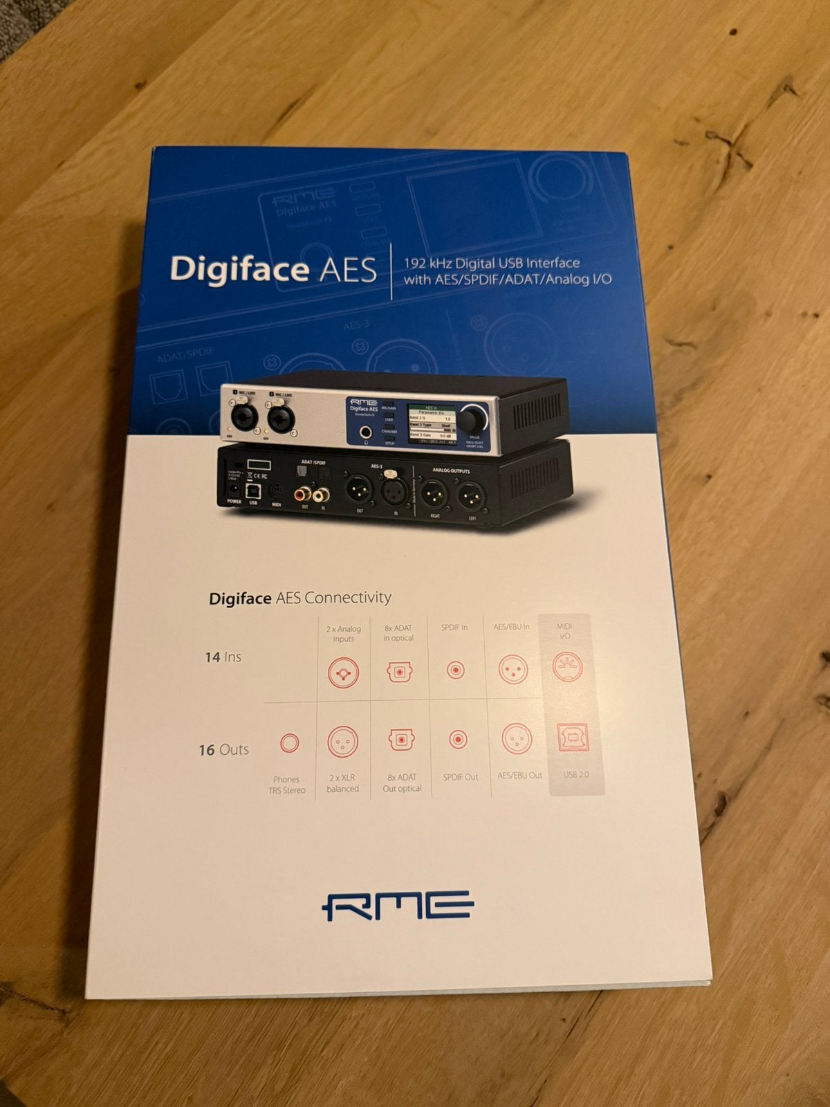 RME Digiface AES Audio Interface, Computers en Software, Ophalen of Verzenden, Nieuw, Extern