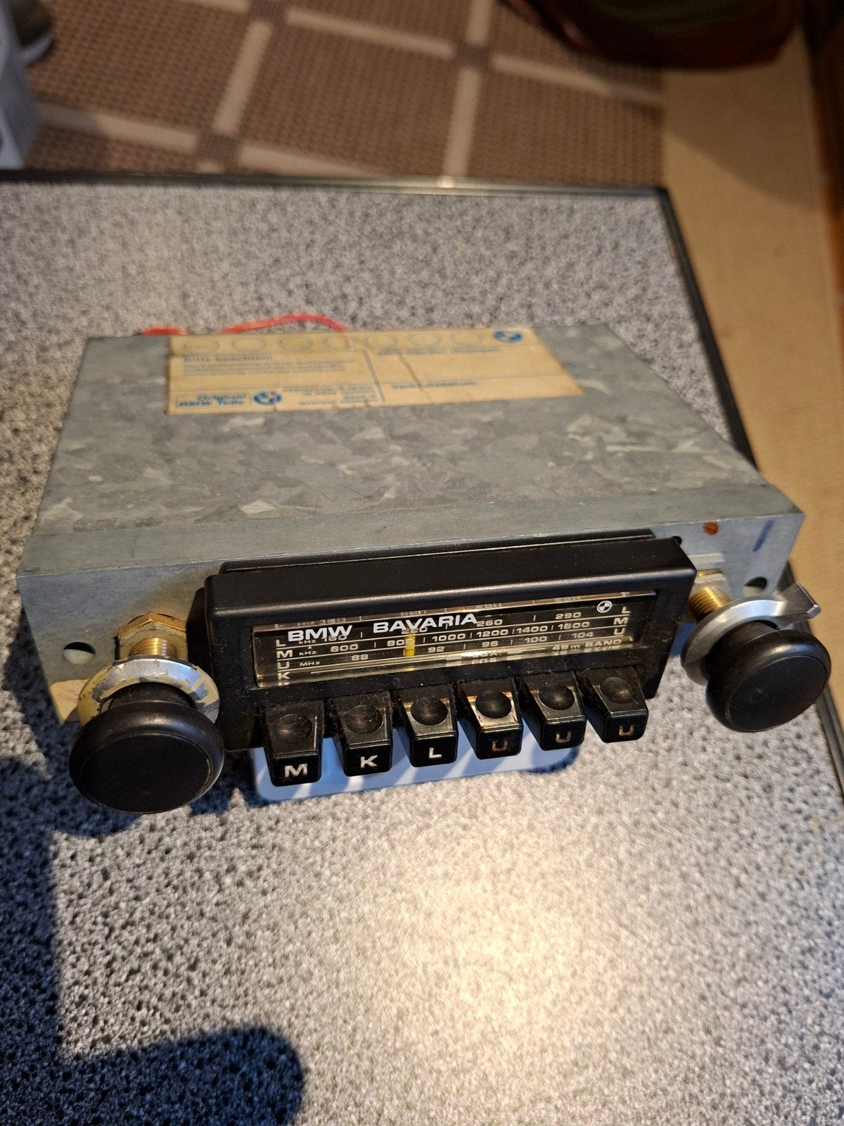 Originele BMW Bavaria Autoradio Jaren '80 - Vintage, Auto diversen, Autoradio's, Ophalen