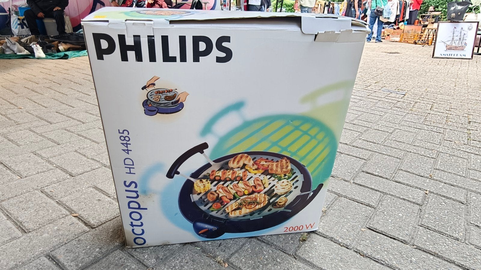 Philips Octopus HD 4485  Tafelbarbecue, Ophalen, Nieuw, Philips