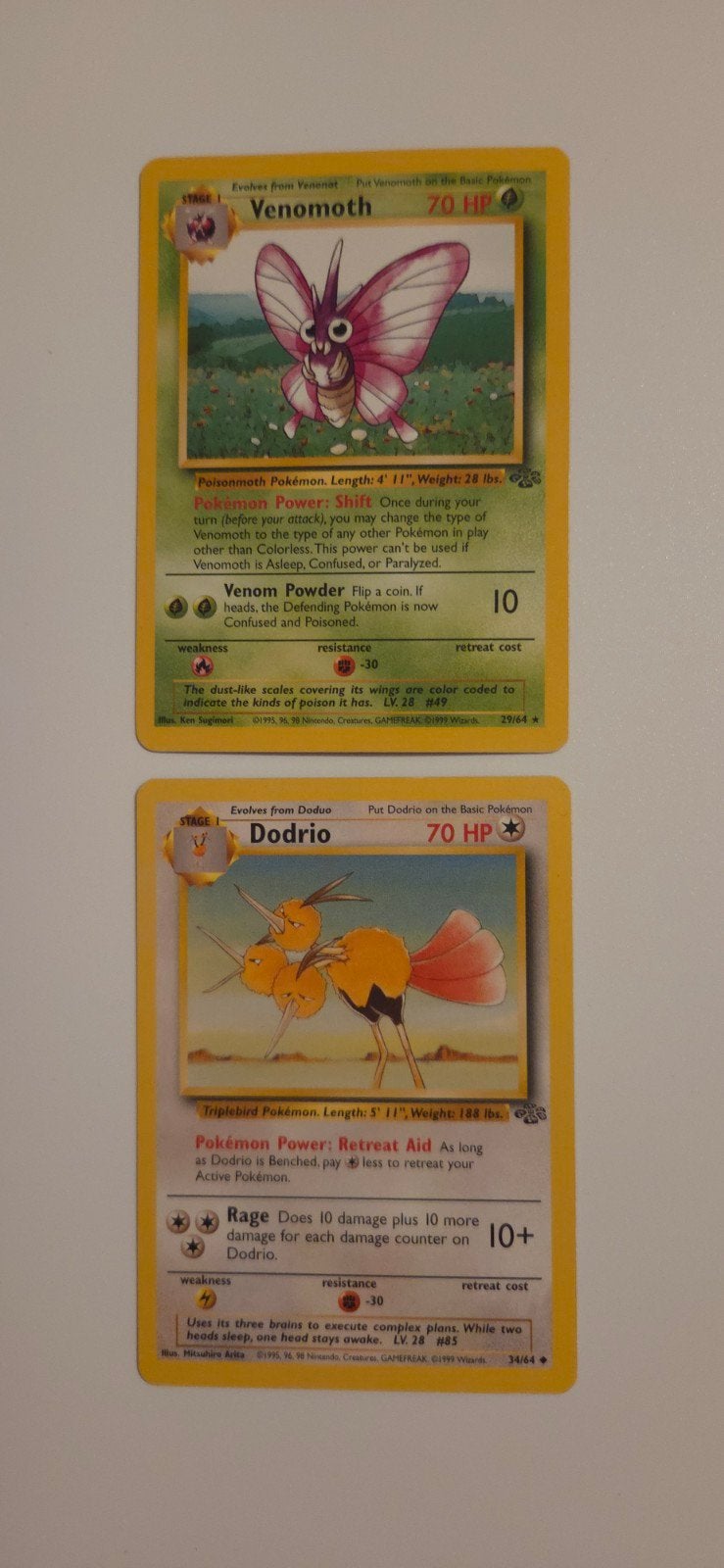 Venomoth en Dodrio Jungle, Ophalen