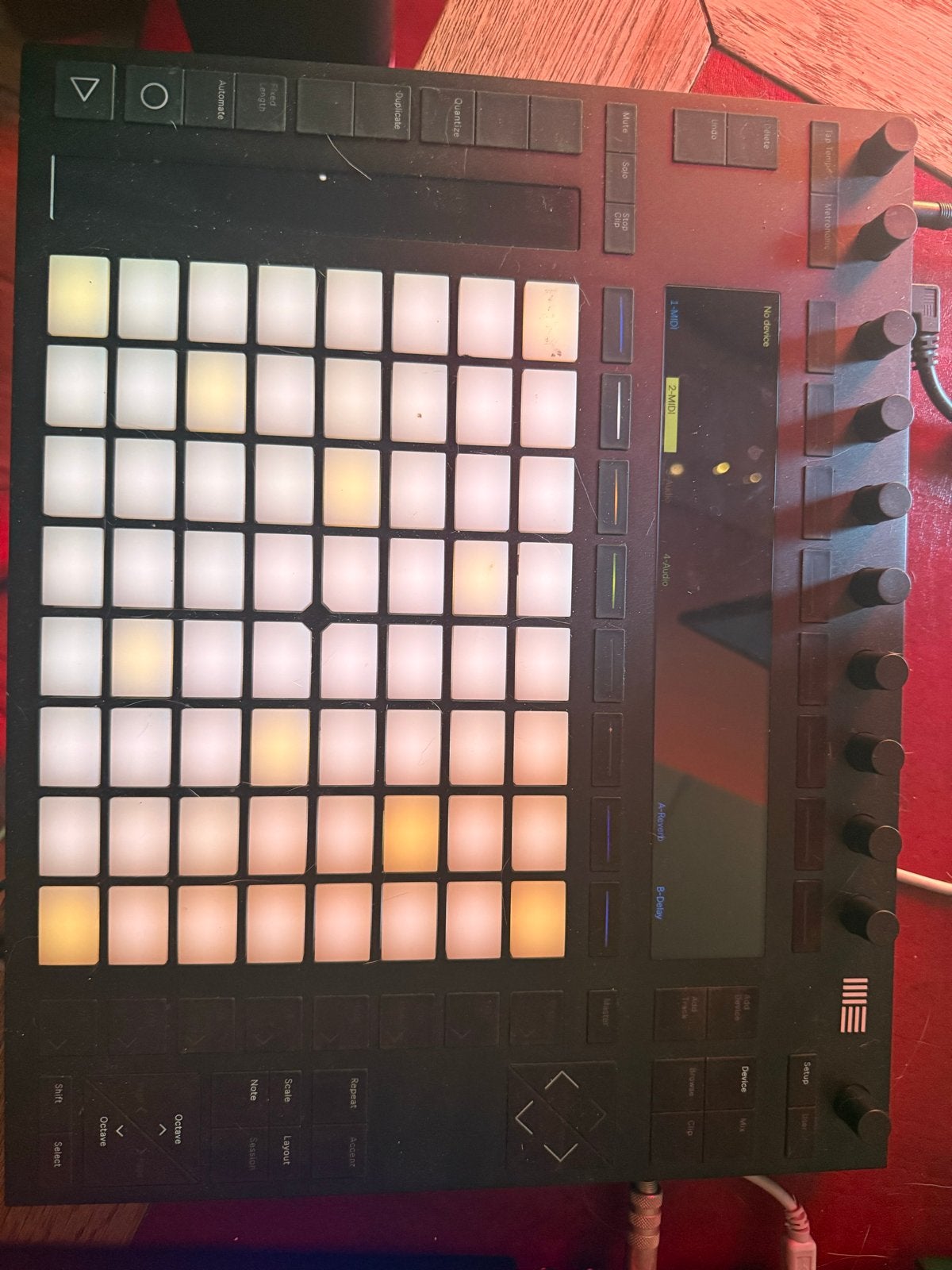 Ableton Push 2 MIDI Controller met UDG Creator Hardcase, Ophalen of Verzenden, Gebruikt