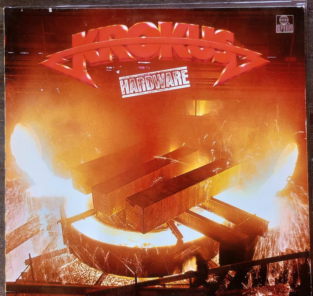 Krokus – Hardware, Gebruikt, 1980 - 1989, Ophalen of Verzenden, Fotohoes