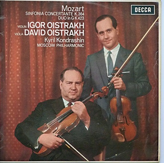Igor & David Oistrakh - Mozart  Sinfonia Concertante, LP, Gebruikt, Verzenden, Mozart