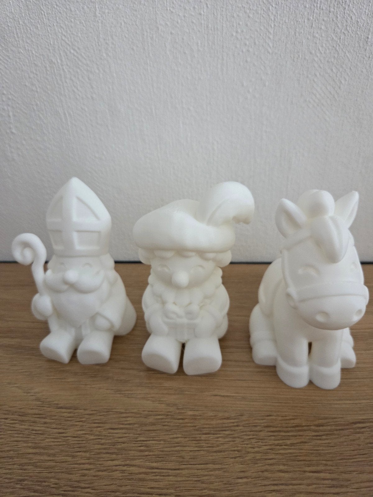Sint, Piet en Amerigo - Zelf te verven beeldjes, Ophalen of Verzenden, Nieuw
