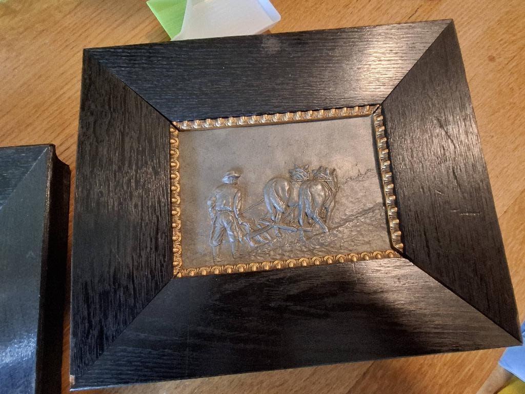 Schilderij op tin, Antiek en Kunst, Ophalen