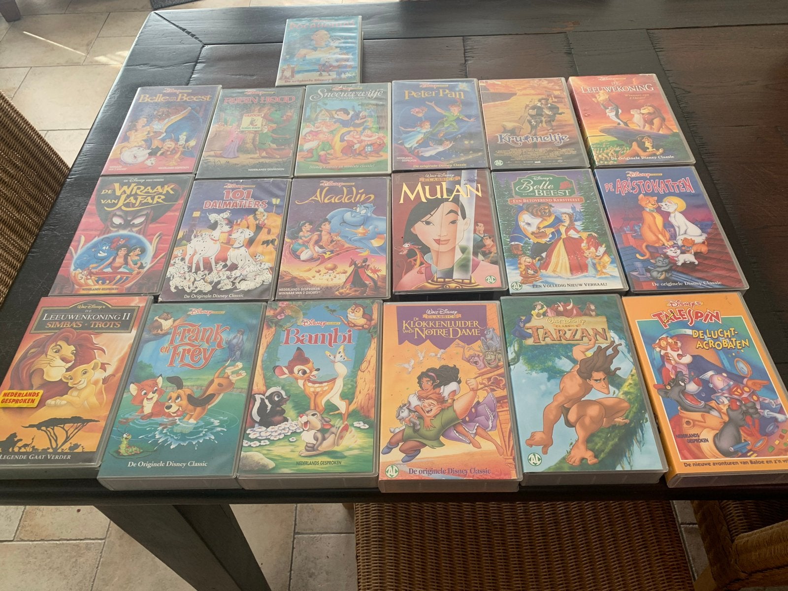 Disney VHS Collectie - 19 Klassieke Films, Ophalen, Gebruikt, Alle leeftijden, Kinderfilm