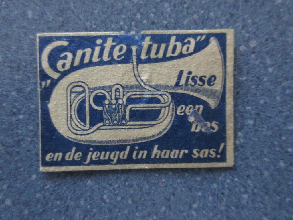 Lisse, Canite Tuba een bas en de jeugd in haar sas, Verzenden, Gebruikt, Luciferdoosjes of -merken