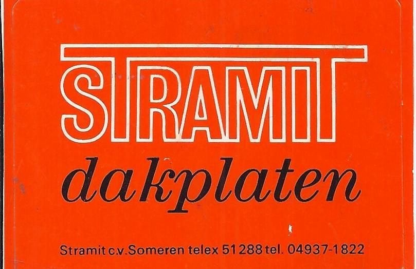 So298 sticker stramit dakplaten someren, Ophalen of Verzenden, Zo goed als nieuw