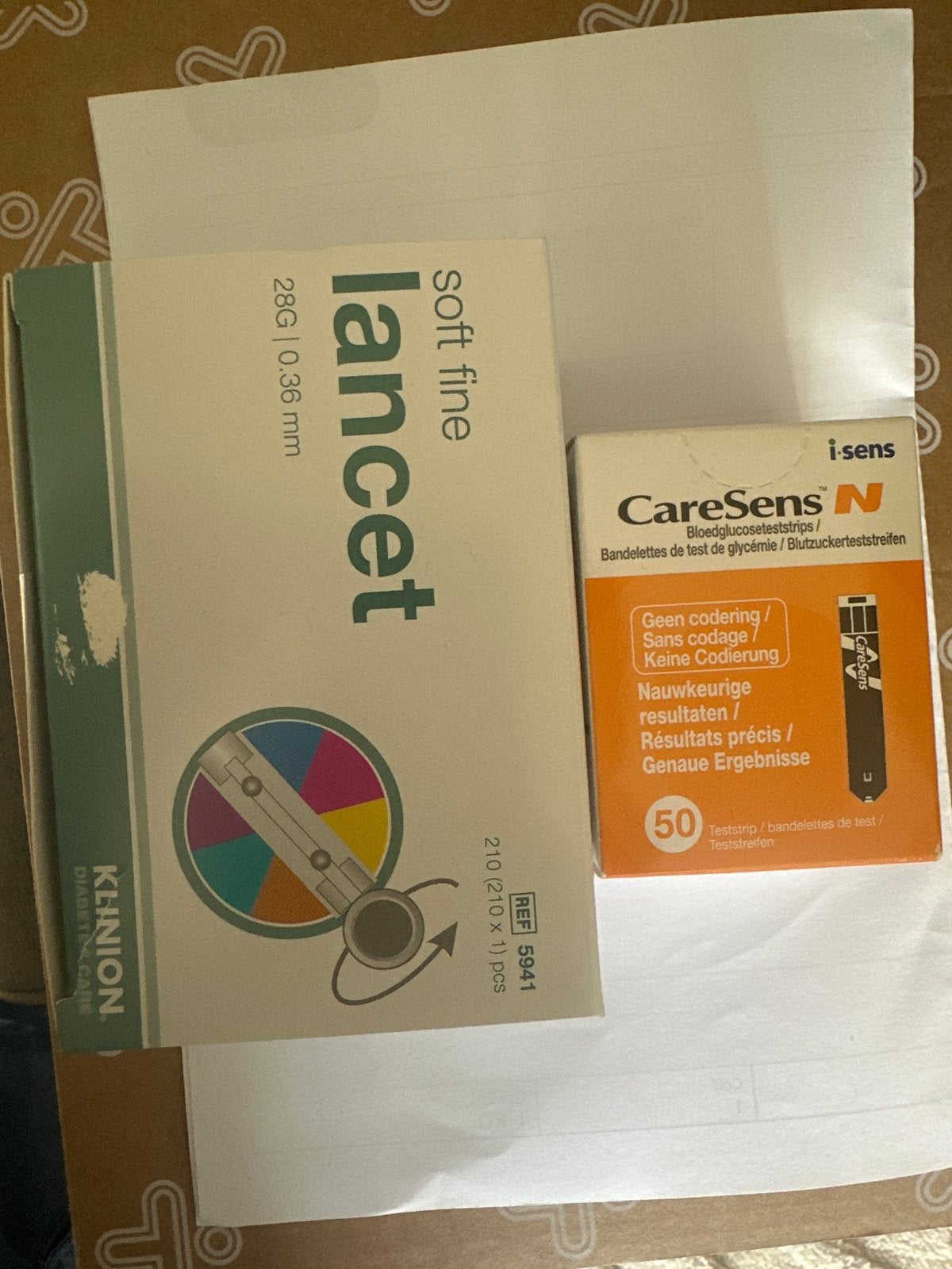 Klinion lancetten en CareSens N bloedglucoseteststrips, Ophalen of Verzenden, Nieuw, Overige typen