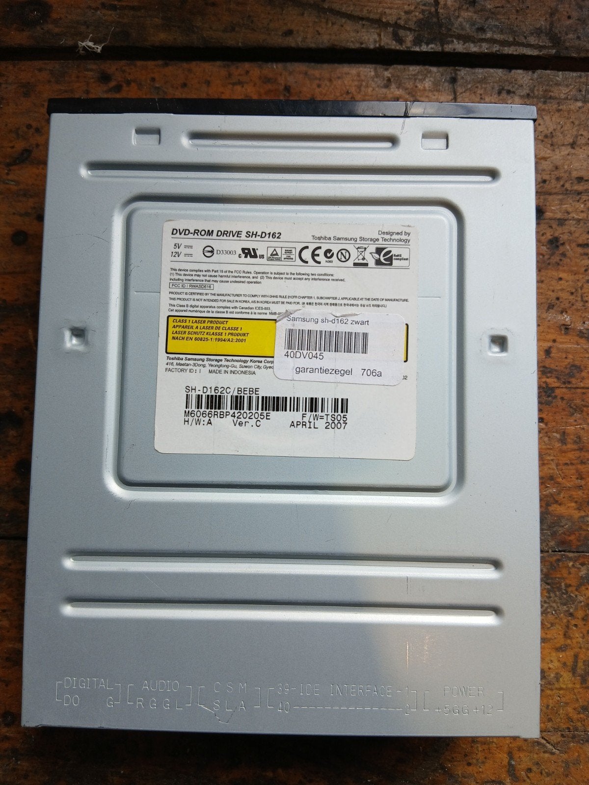 DVD-ROM Drive SH-D162 Toshiba Samsung Storage Technology, Computers en Software, Optische drives, Gebruikt, Intern, MacOS, Windows