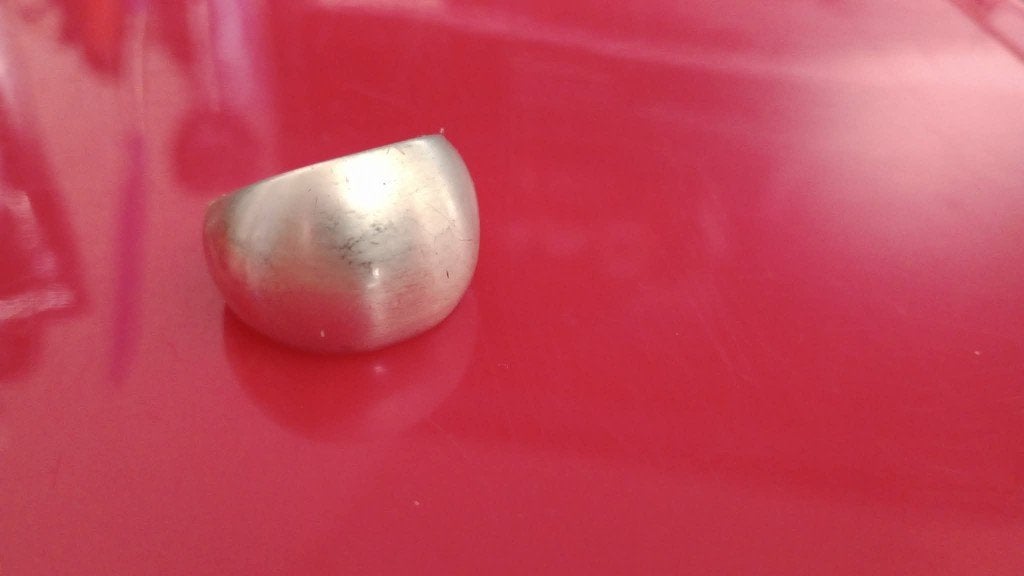 zilverkleurige chunky bolle statement ring S16/17, Verzenden, Dame, Zilver, Zilver