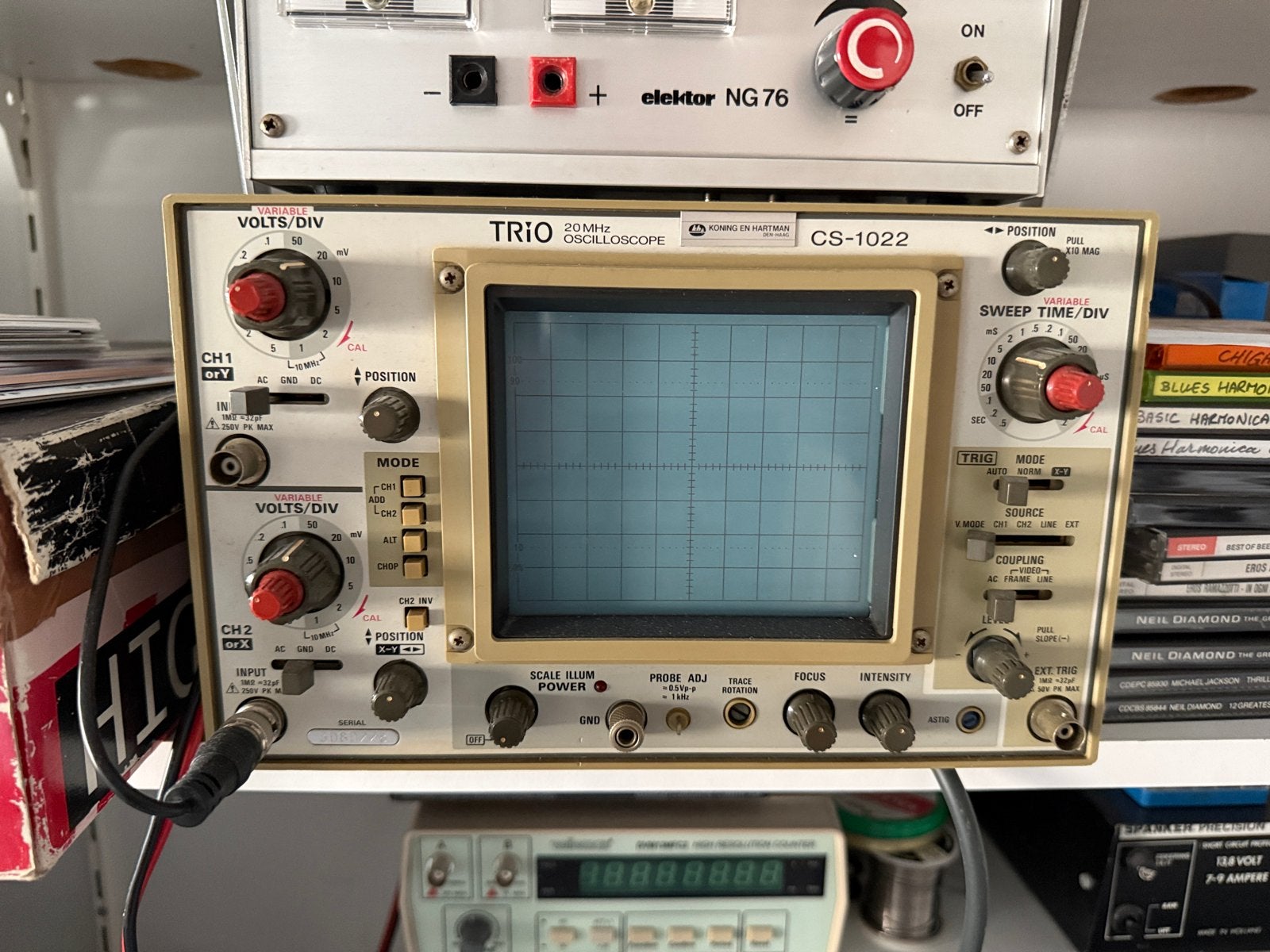 Trio CS-1022 20MHz Oscilloscoop, Ophalen, Gebruikt