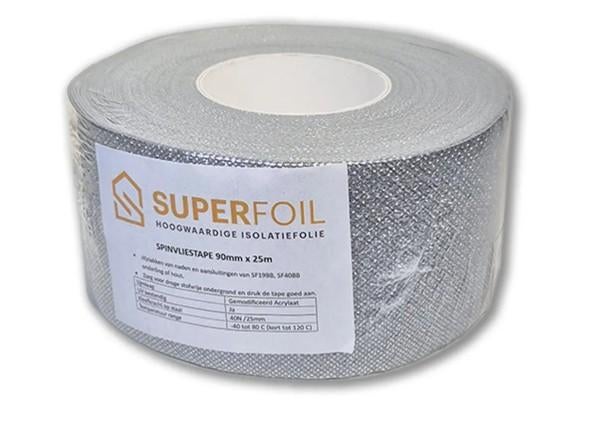 Superfoil supertape spinvliesrol 90mm x 15m, Doe-het-zelf en Verbouw, Isolatie en Afdichting, Overige materialen, Nieuw, 15 m² of meer