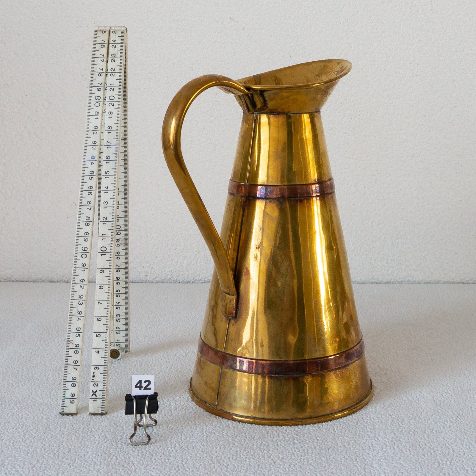 Vintage Koperen Kan met Handvat - Decoratief, Ophalen, Koper