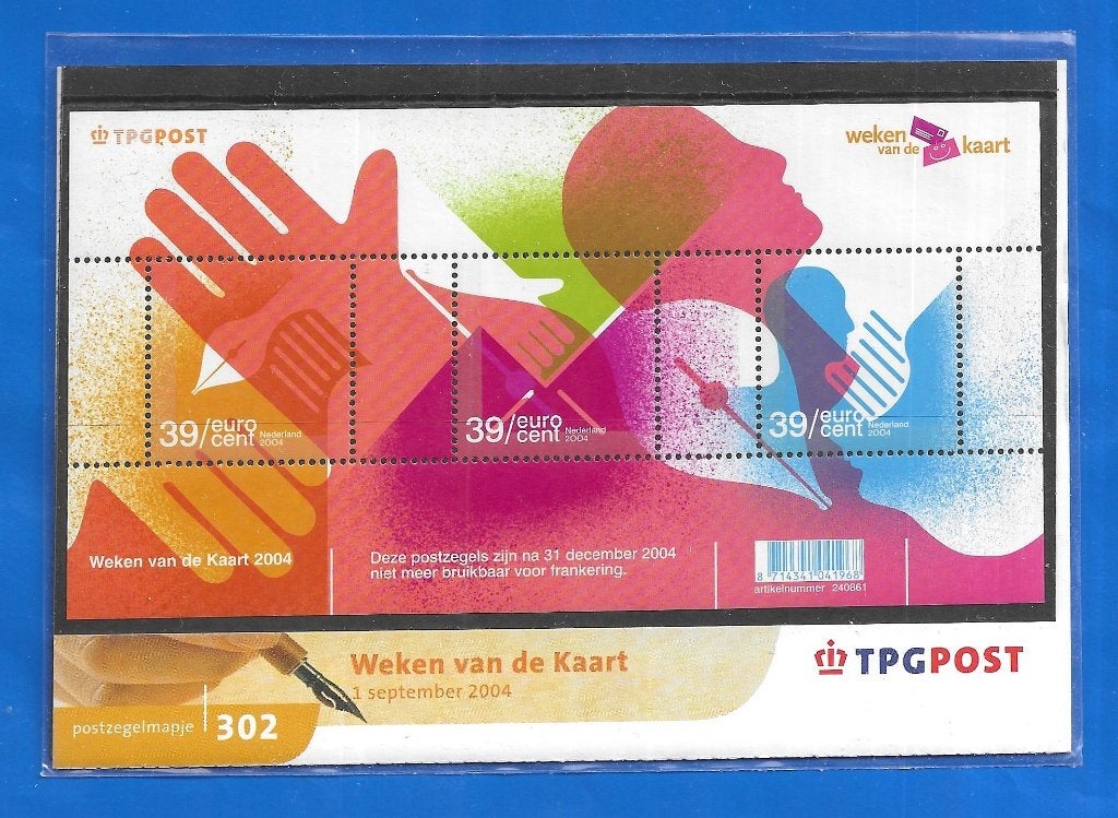 Postzegelmapje 302 - Weken van de Kaart 2004, Postzegels en Munten, Postzegels | Nederland, Verzenden, Na 1940, Postfris