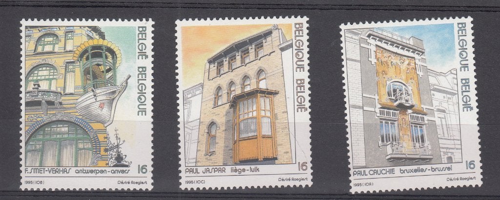 Belgie Postzegelserie Art Nouveau Uitgave 1995, Postzegels en Munten, Postzegels | Europa | België, Verzenden