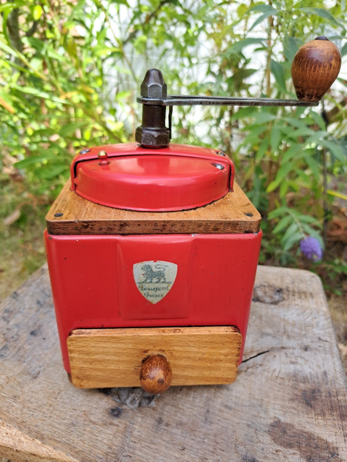 Gereviseerde Peugeot Frères koffiemolen - Rood, Overige modellen, 10 kopjes of meer, Refurbished, Koffiebonen