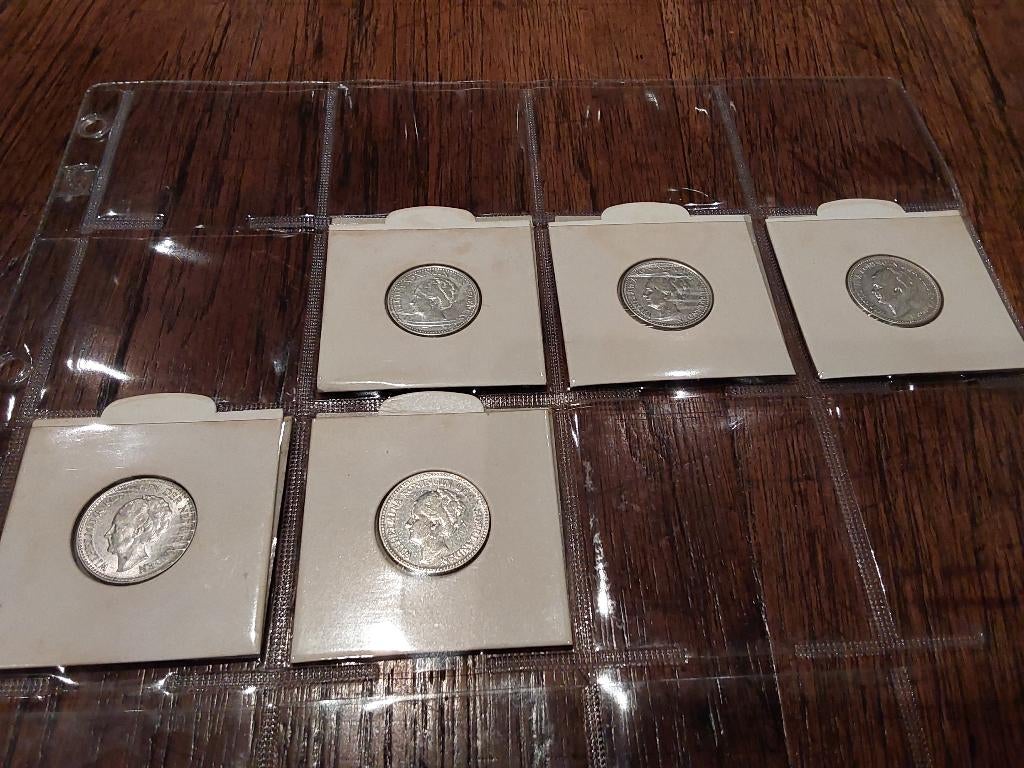 1/2 guldens, Postzegels en Munten, Munten | Nederland, Ophalen of Verzenden, Koningin Wilhelmina, ½ gulden, Zilver