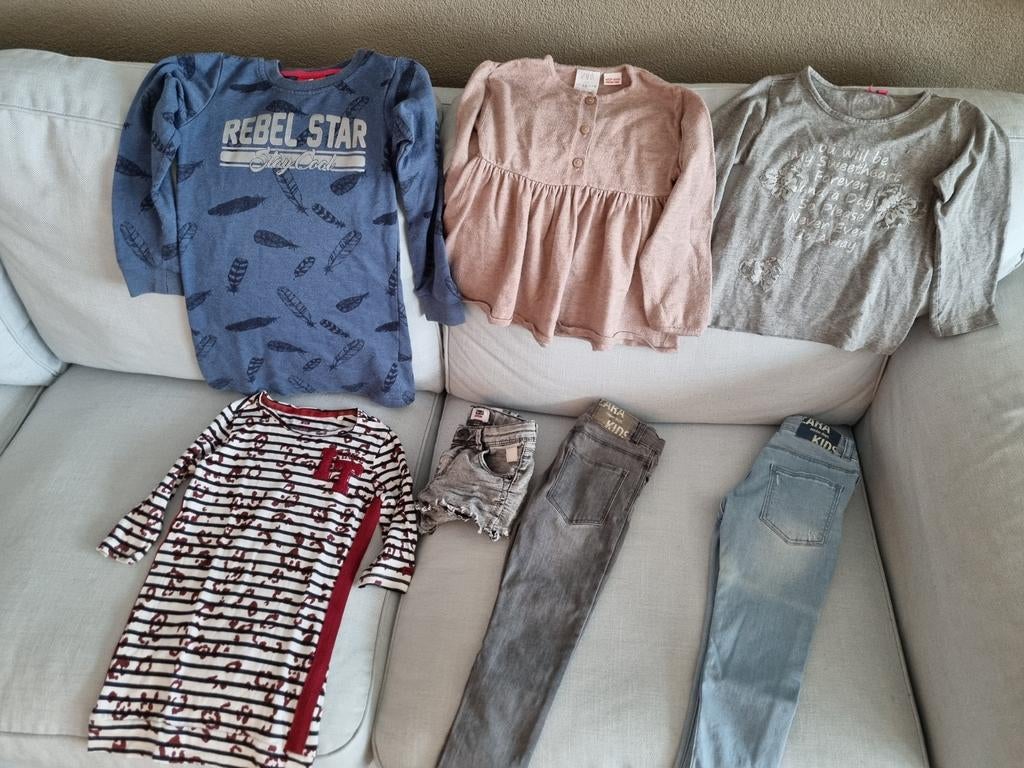 Meisjes kleding pakketje 104-110, Ophalen of Verzenden, Gebruikt, Maat 104