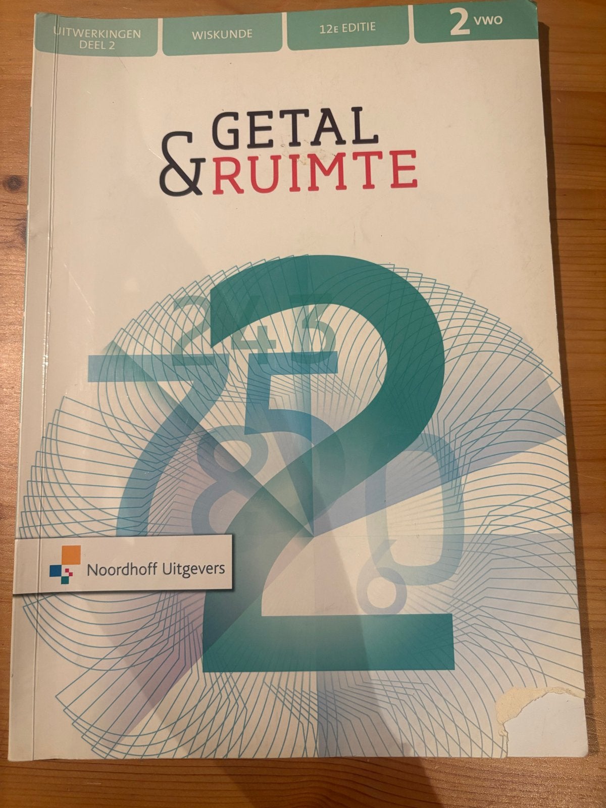 Getal & Ruimte Wiskunde 2 VWO Uitwerkingen Deel 2 12e editie, Boeken, Ophalen of Verzenden, Zo goed als nieuw, VWO, Wiskunde A