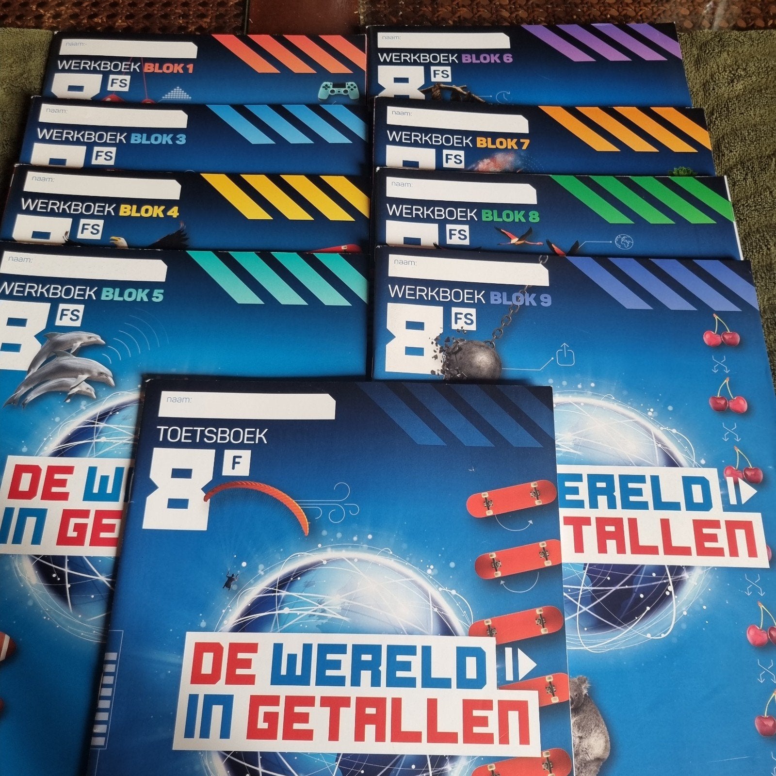 Groep 8 De Wereld in Getallen 8 - Werkboeken en Toetsboek, Boeken, Ophalen of Verzenden, Nieuw, Malmberg