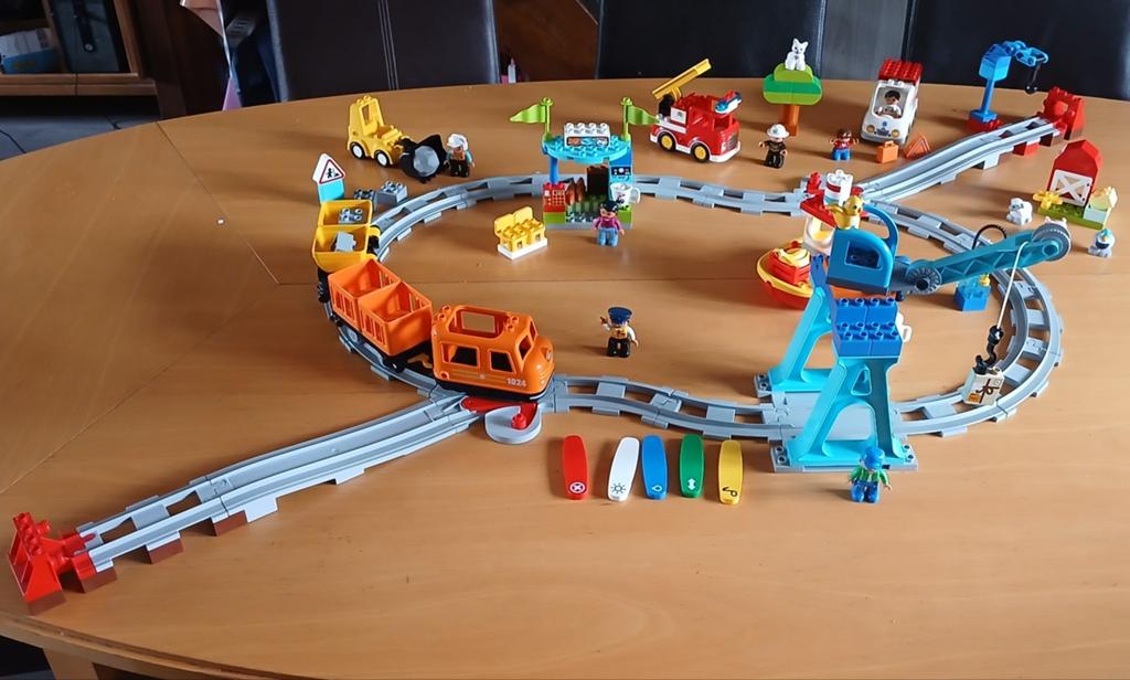 Duplo 10875 Intelli goederentrein met extra sets, Kinderen en Baby's, Speelgoed | Duplo en Lego, Overige thema's, Ophalen of Verzenden