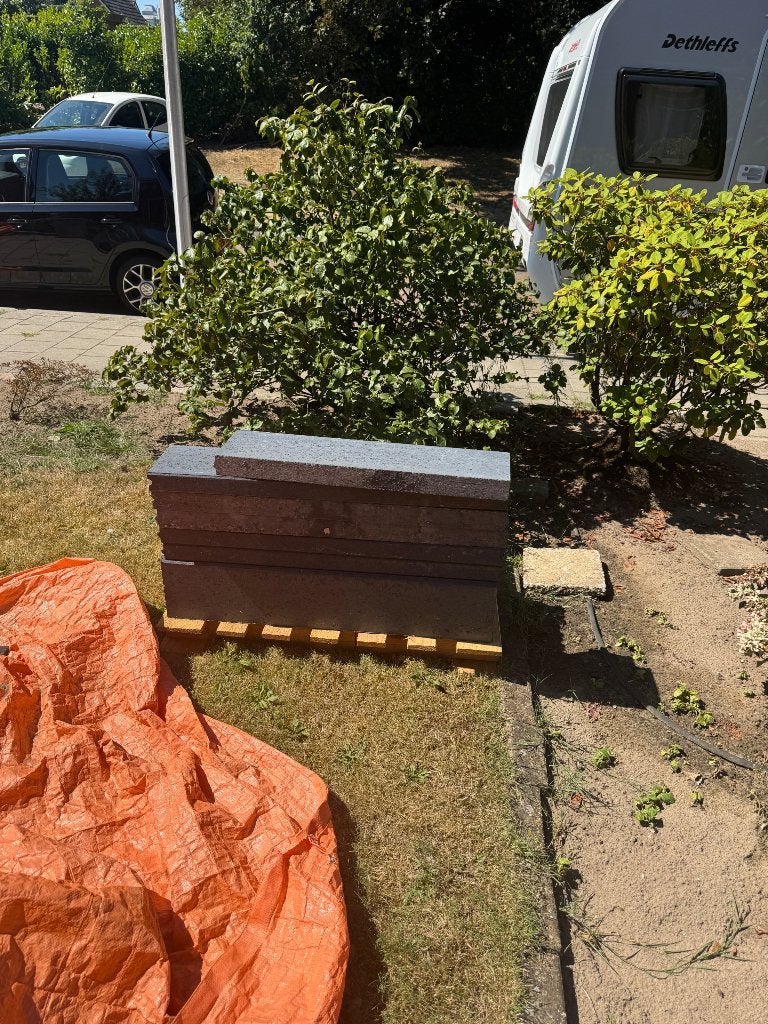 Betonbanden 6 x 20 x 100 cm, Tuin en Terras, Bielzen en Borders, Ophalen, 100 tot 200 cm, Overige typen, Nieuw