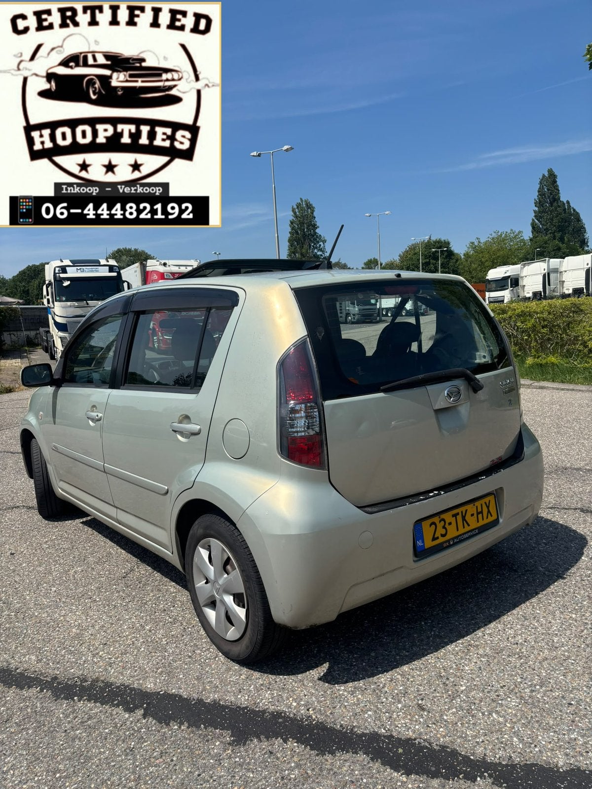 Daihatsu Sirion 2 1.0 51KW 2006 Beige APK 3/2/27 PANO DAKJE, Auto's, Voorwielaandrijving, Beige, Handgeschakeld, 3 cilinders