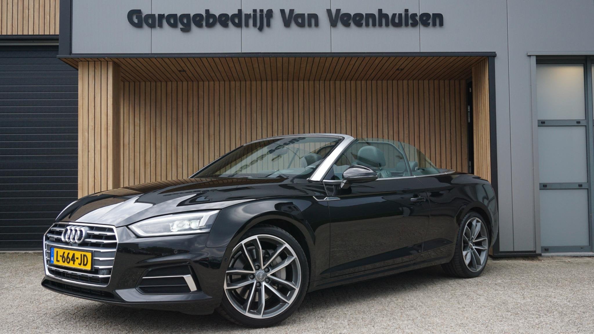 Audi A5 Cabriolet 2.0 TFSI 252pk Quattro HUD 360-View Trekha, Auto's, Audi, Automaat, Gebruikt, 4 stoelen, Zwart