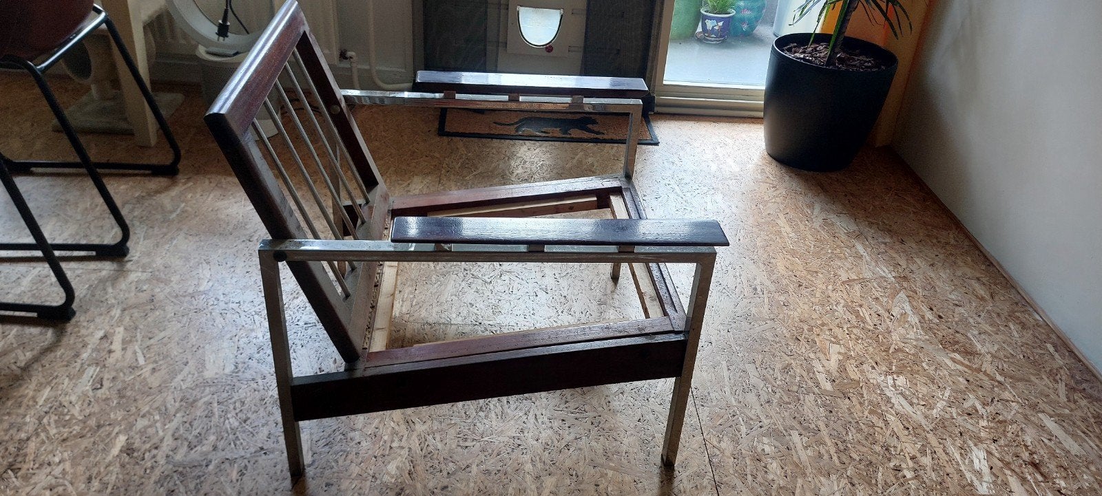 Vintage rob parry mid century fauteuil  frame, Gebruikt, Mid century, 75 tot 100 cm, Ophalen of Verzenden