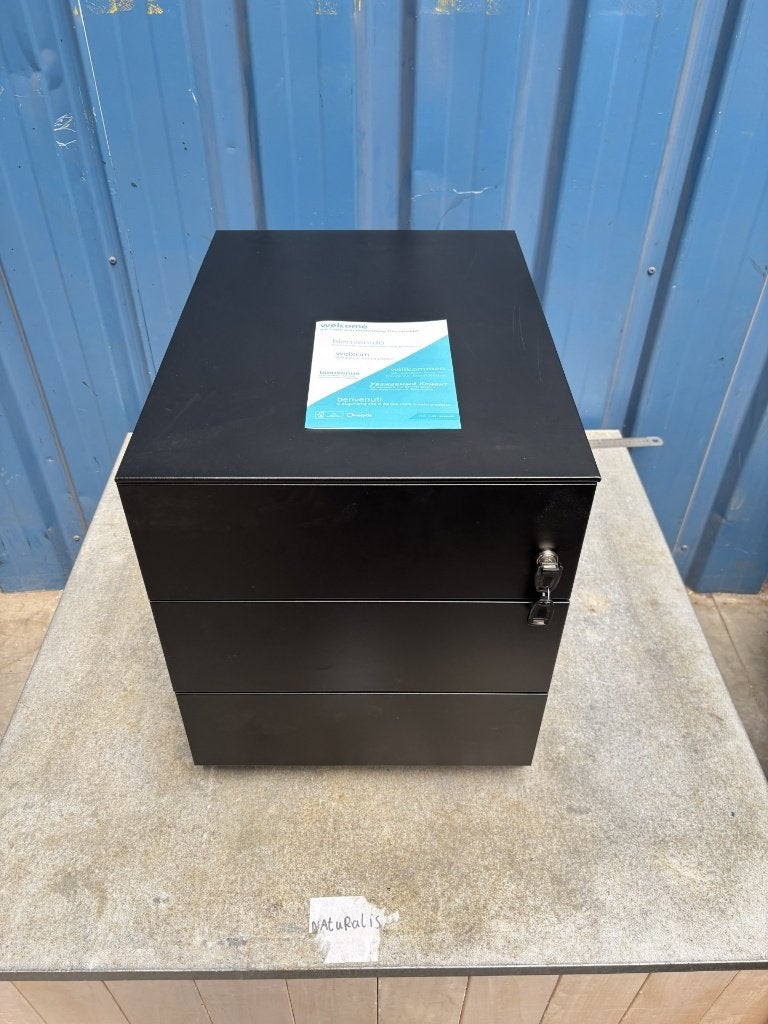ladeblok zwart 3 laden, Ophalen, Minder dan 50 cm, Zo goed als nieuw, 3 of 4 laden