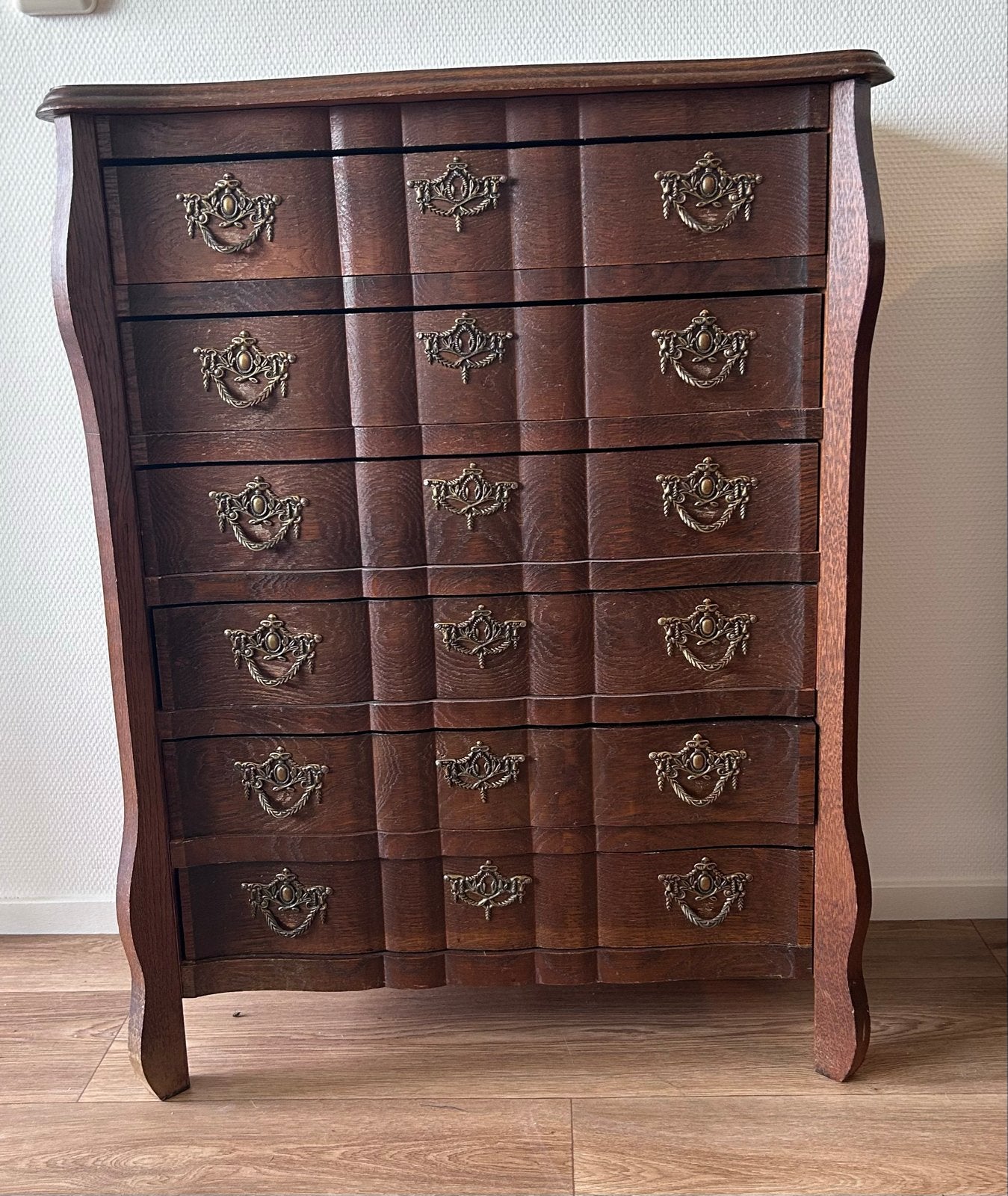 2 Antieke ladekast / commode - Barok stijl, Ophalen