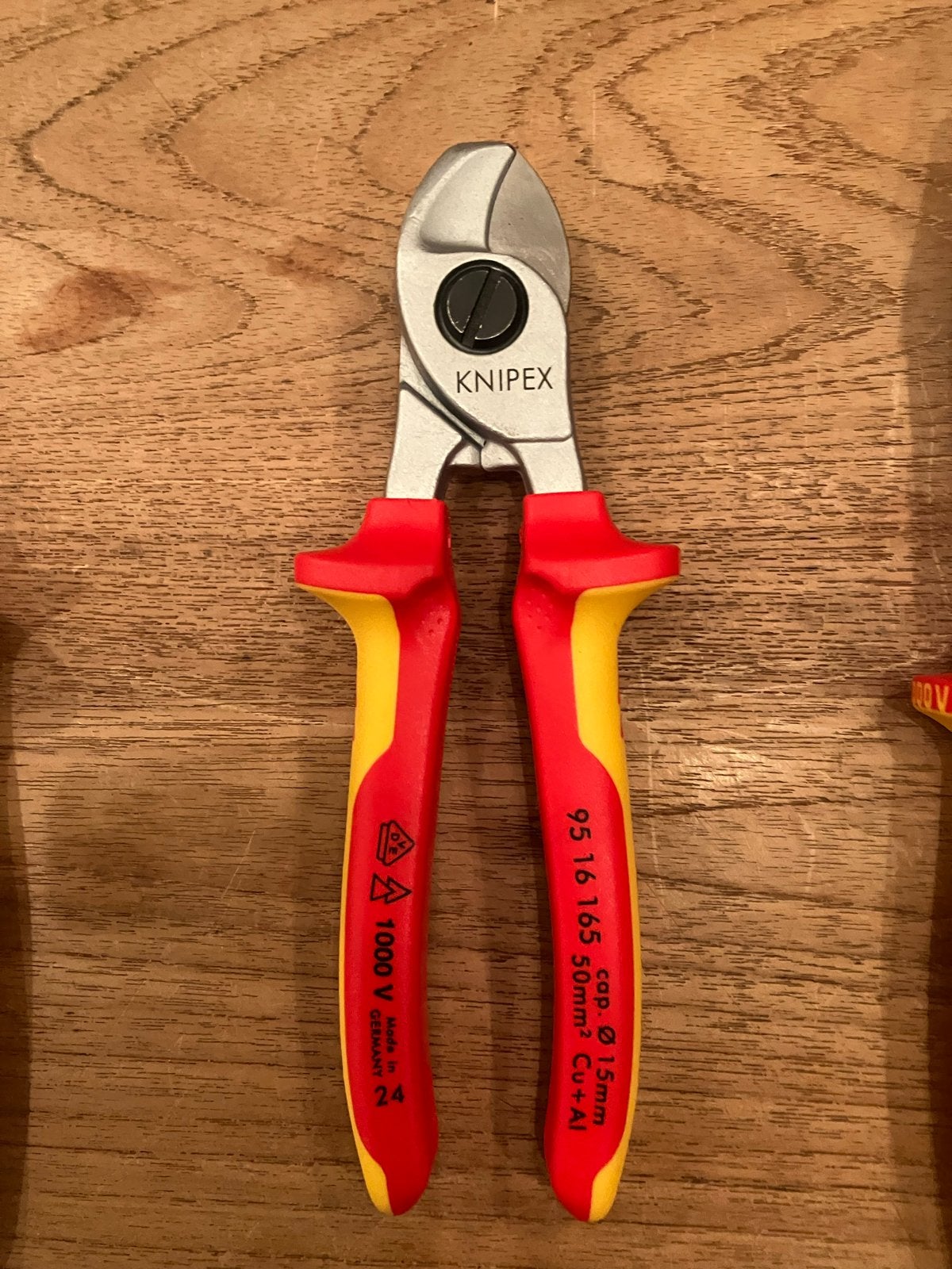 Knipex 95 16 165 Kabelkniptang 1000V VDE Geïsoleerd, Ophalen of Verzenden, Nieuw