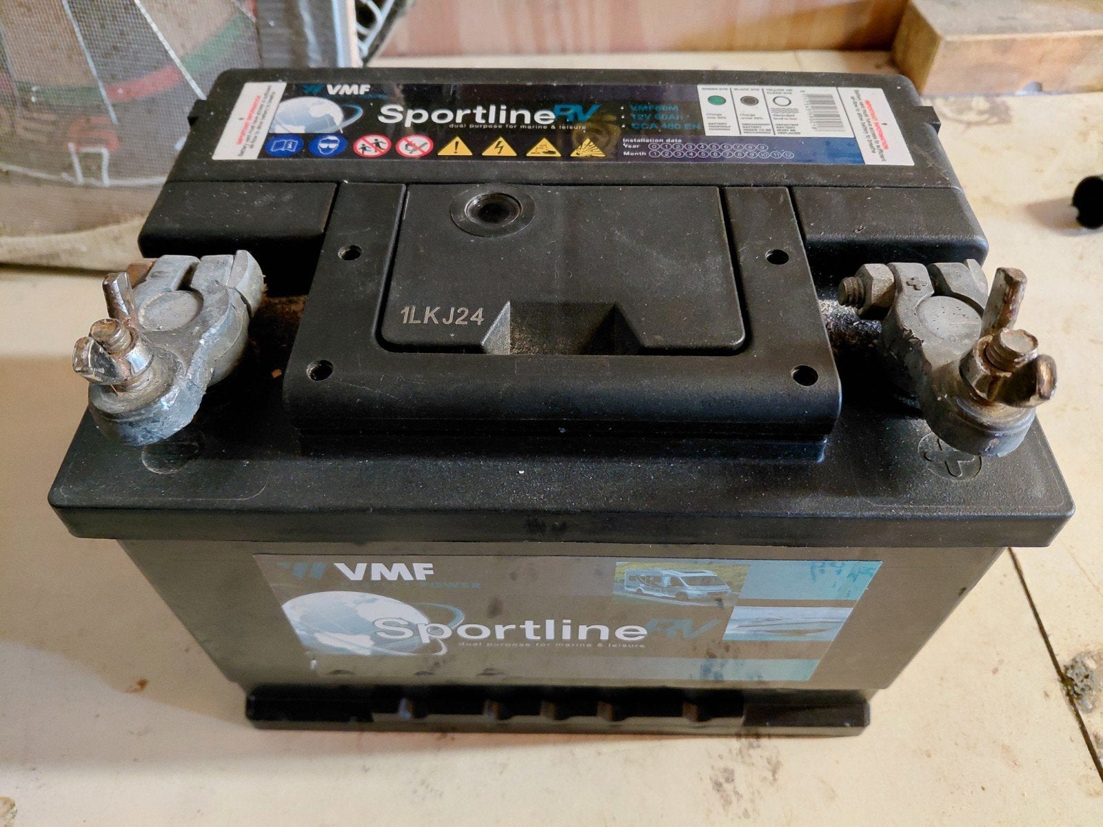semi tractie accu 12v 60 ah, Ophalen, Zo goed als nieuw