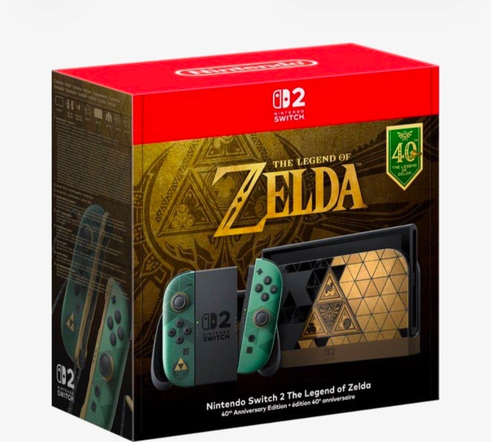 Nintendo Switch 2 The Legend Zelda 40th Anniversary Editio, Ophalen, Nieuw, Met 2 controllers, Switch OLED