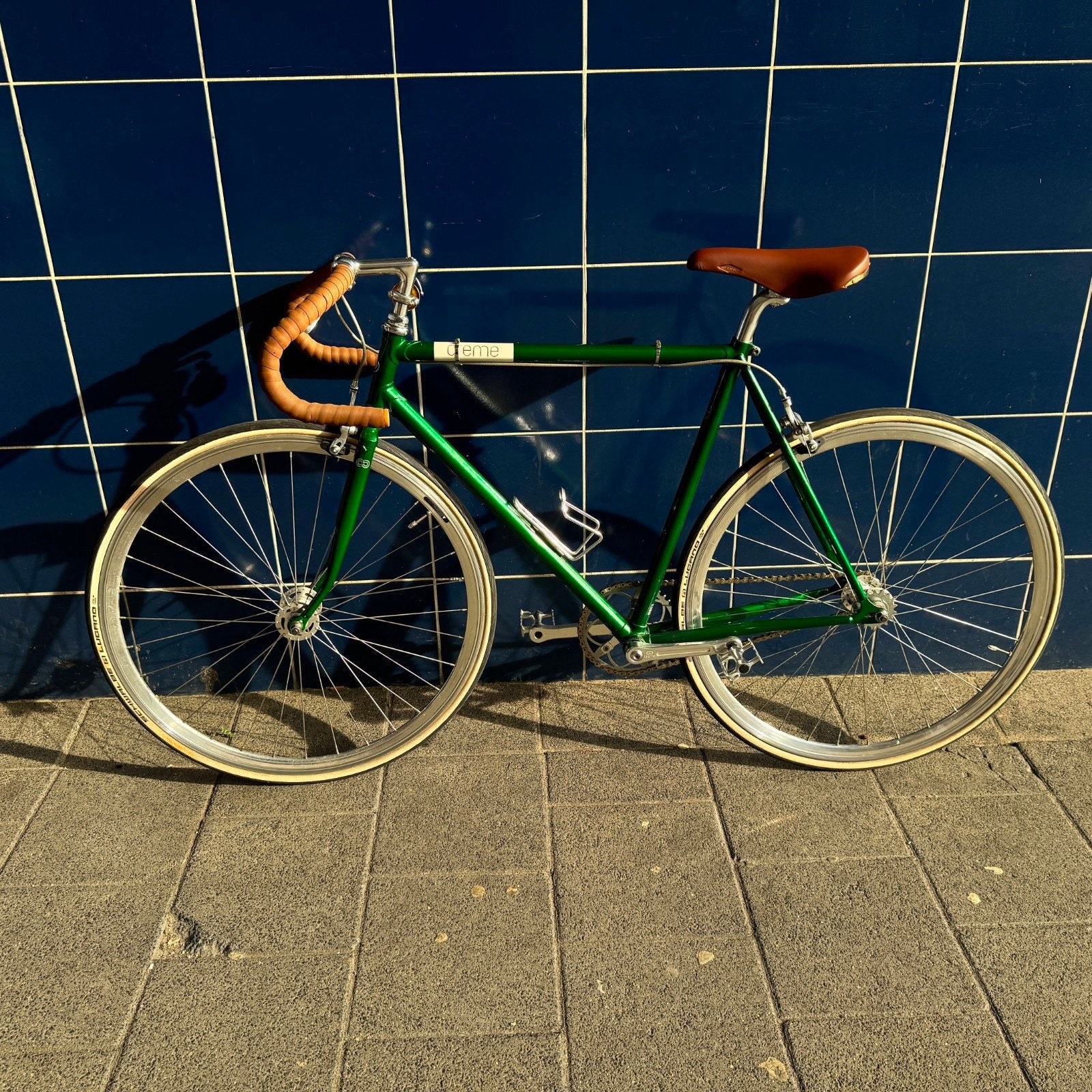 Creme Cycles Vinyl Doppio | Single Speed/Fixie, Fietsen en Brommers, Staal, Velgrem, Zo goed als nieuw, 53 tot 57 cm