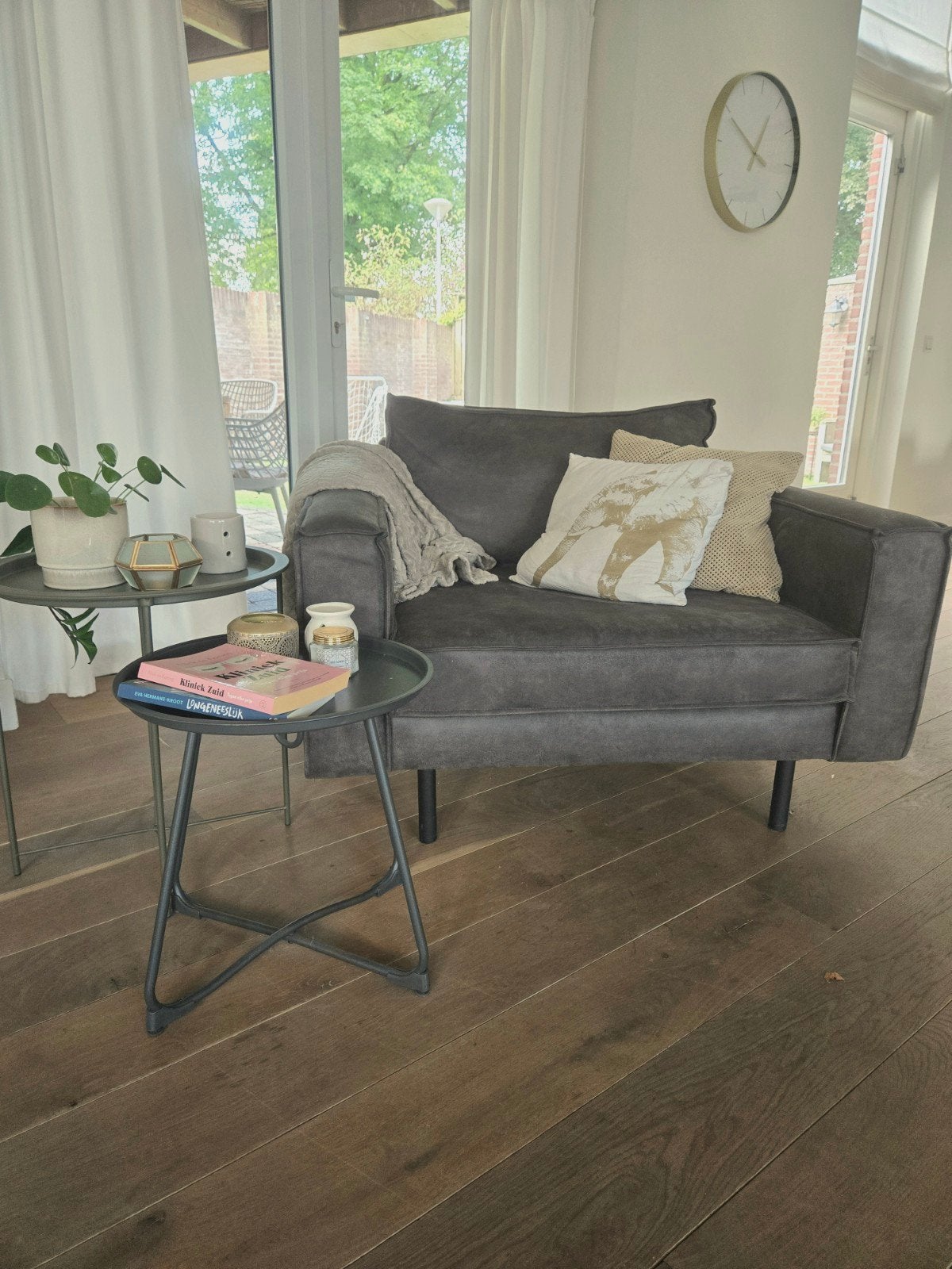 Fauteuil / loveseat, 75 tot 100 cm, Ophalen of Verzenden, Zo goed als nieuw, 100 tot 125 cm