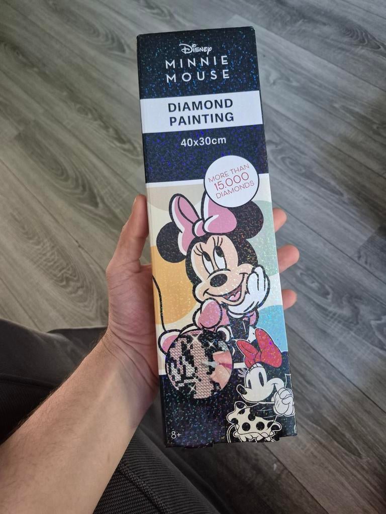 Disney Minnie Mouse Diamond Painting 40x30cm, Nieuw, Meerkleurig, Ophalen of Verzenden, Overige merken