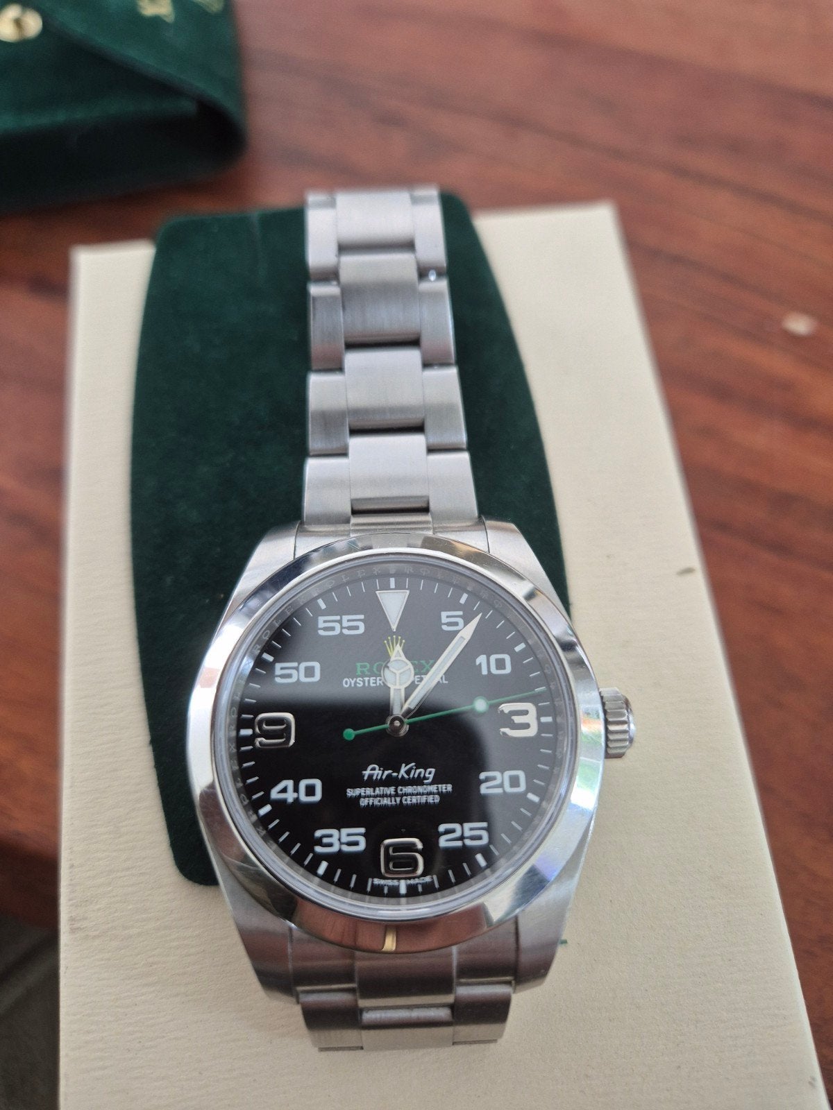 Rolex Air-King Oyster Perpetual Herenhorloge, Ophalen, Staal, Gebruikt, Polshorloge