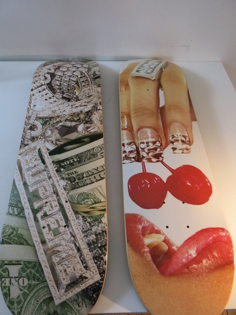 Supreme Skateboard Deck Set - Cherries & Bling SS20 - Jamil, Ophalen of Verzenden, Zo goed als nieuw, Skateboard