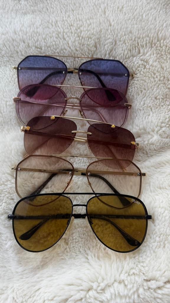 Zonnebrillen quay diff rayban look, Ophalen of Verzenden, Zo goed als nieuw, Ray-Ban
