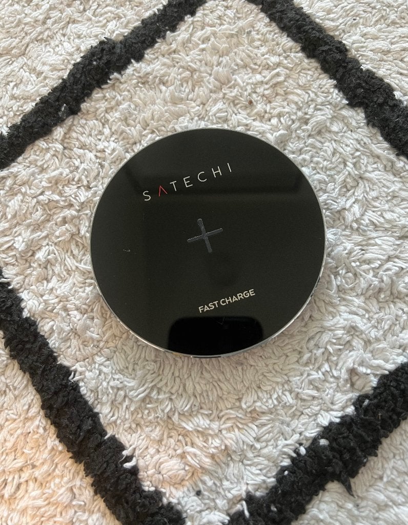 ZGAN zwart Satechi fast charge draadloze oplader pad dock 5v, Ophalen of Verzenden, Nieuw, Overige merken, Draadloze oplader
