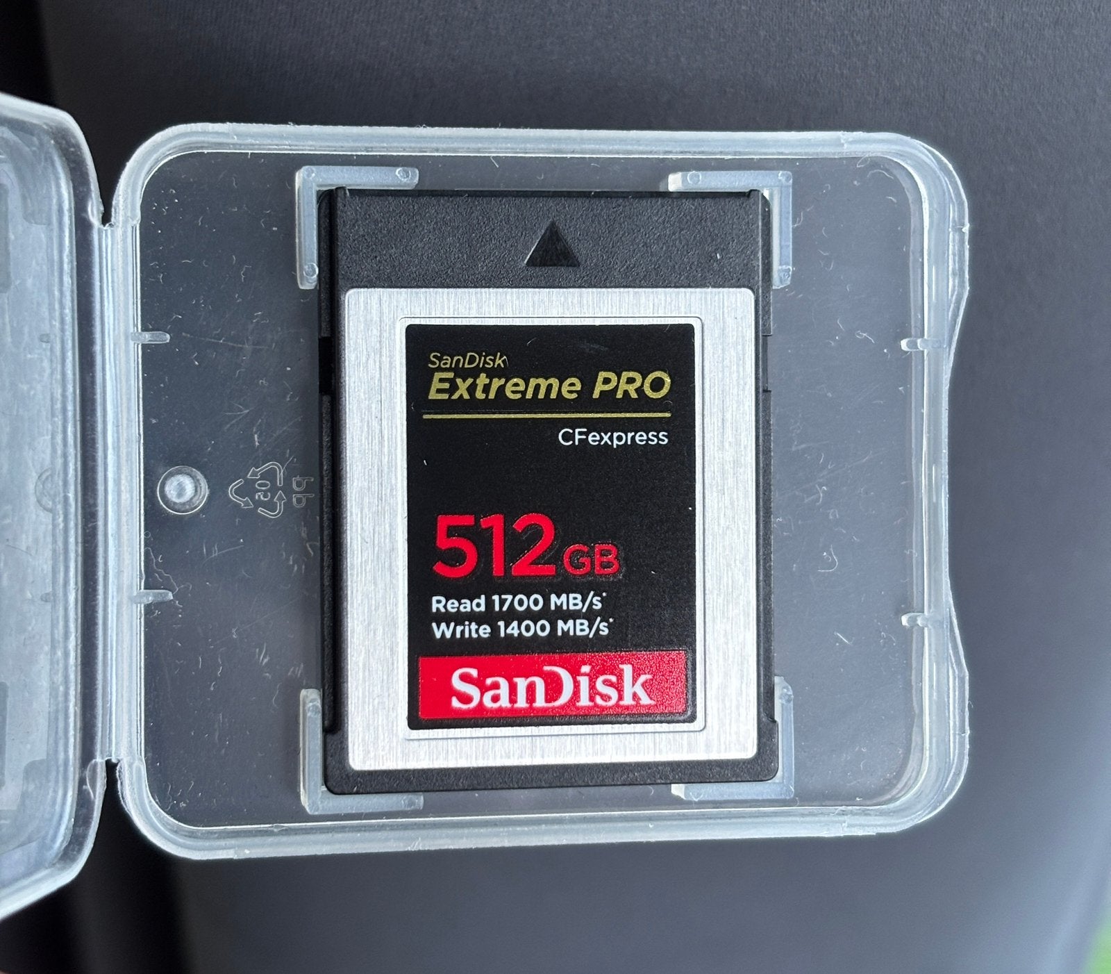 Sandisk 512GB CFExpress type B (inc. BTW), Audio, Tv en Foto, Fotografie | Geheugenkaarten, CFexpress Type B, Gebruikt, Fotocamera