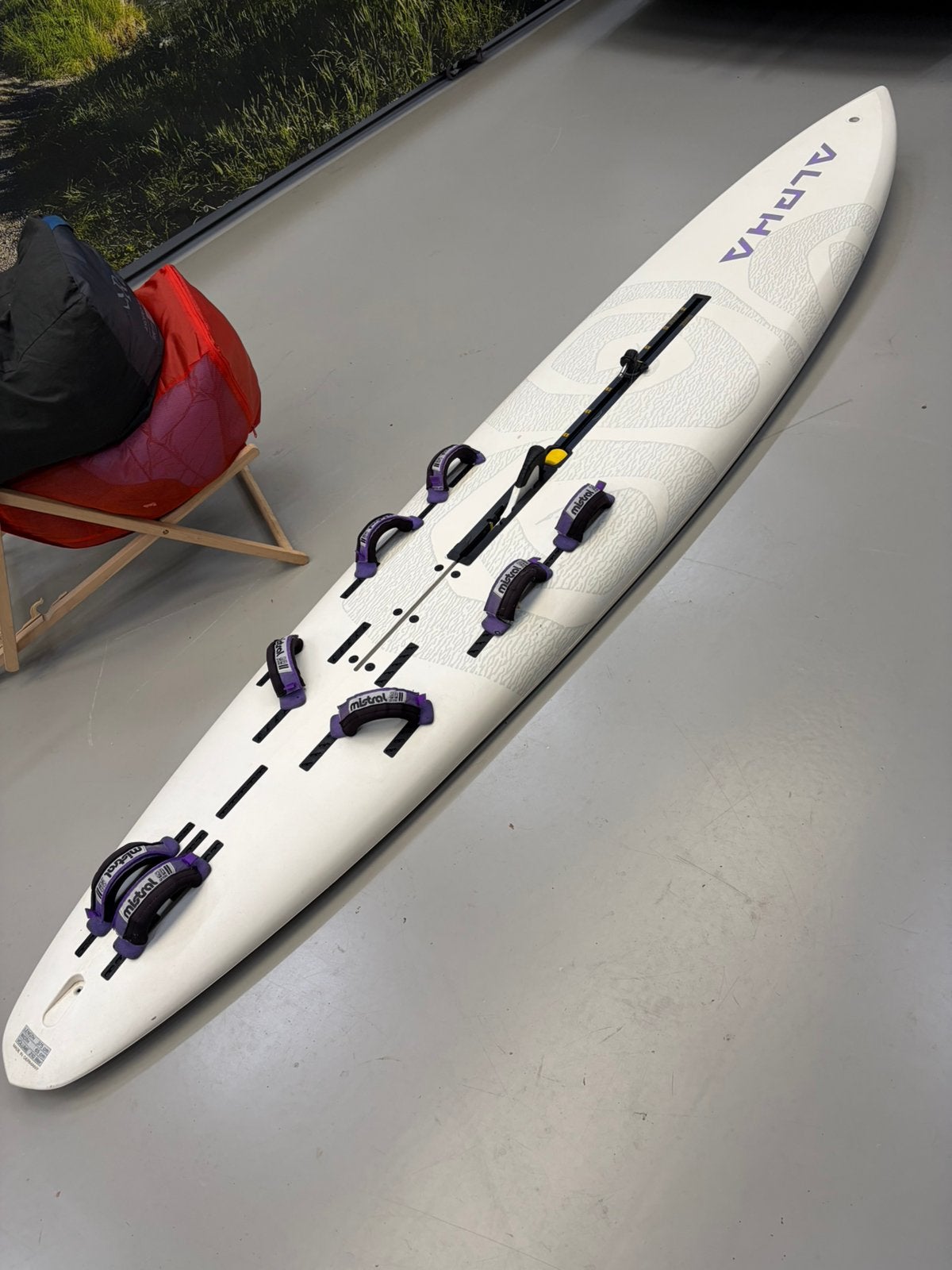 Alpha raceboard, Watersport en Boten, Windsurfen, Ophalen of Verzenden, Zo goed als nieuw, 300 cm of meer, Plank