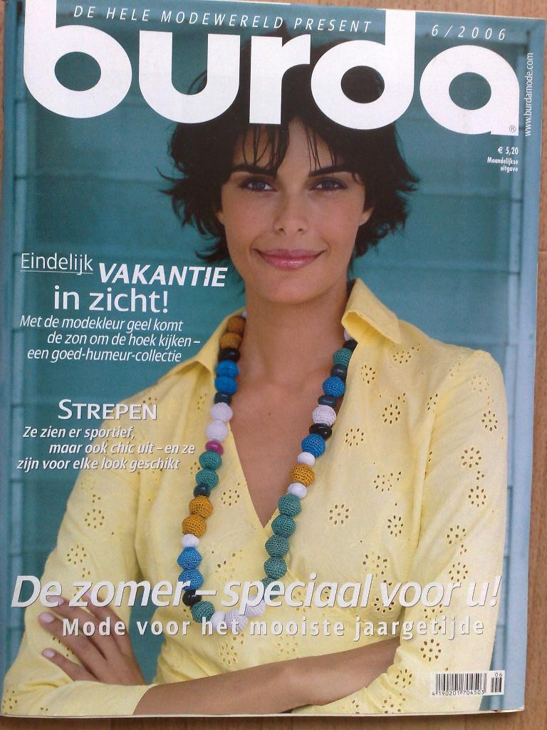 Burda juni nr. 6 / 2006, Verzenden, Zo goed als nieuw, Vrouw, Burda
